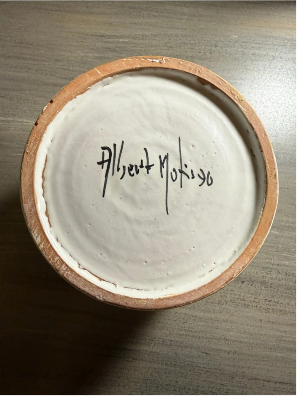 Vtg Pastisseria Costa Ripoll Spain Art Pottery Canister Jar Signed Albert Mofijo
